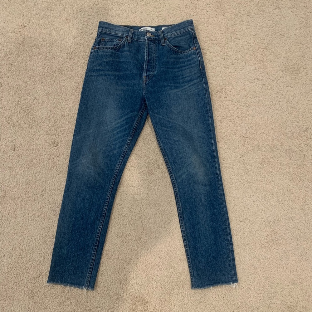 RE/DONE straight leg jeans
